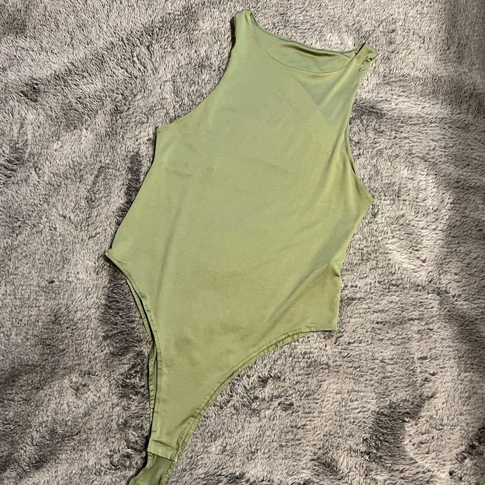 Olive green bodysuit